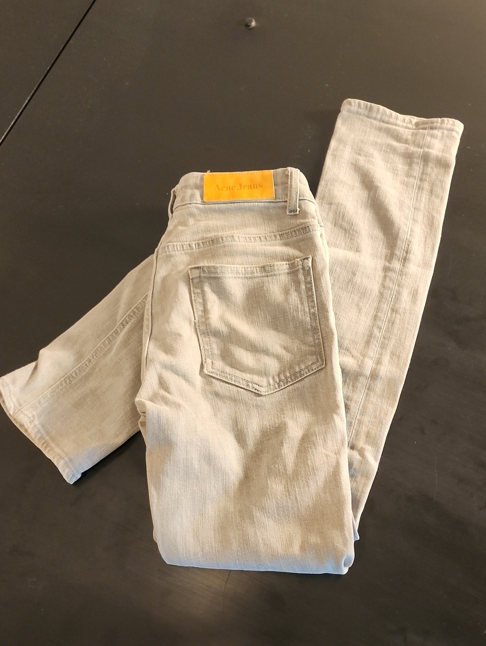 Vintage Acne Jeans Hex Royal Grey Distressed Slim Jeans Size 29x32